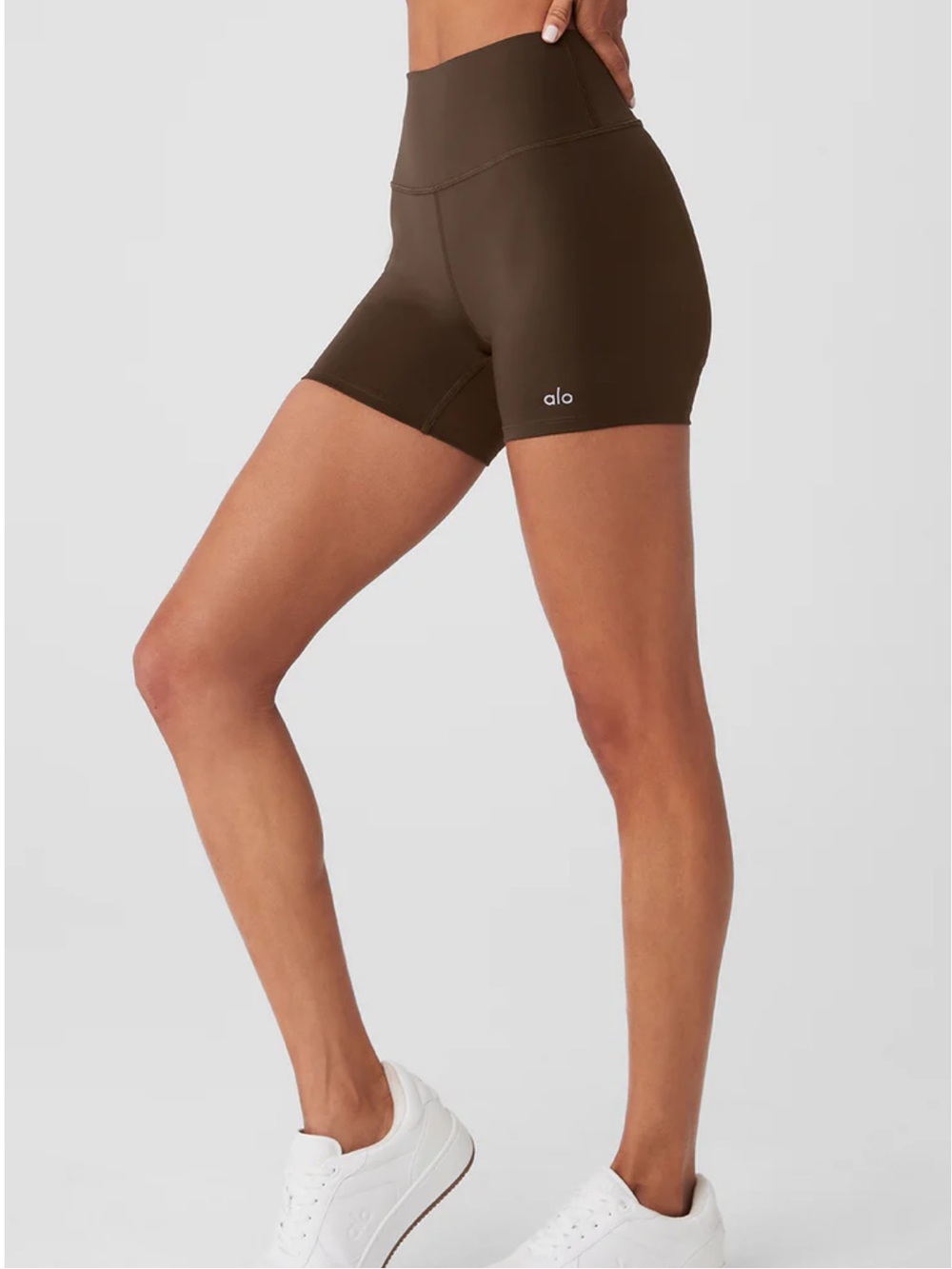 ALO Yoga 5” High-Waist Bike Shorts - Espresso
